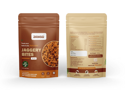 100% pure organic dry ginger jaggery cubes bites