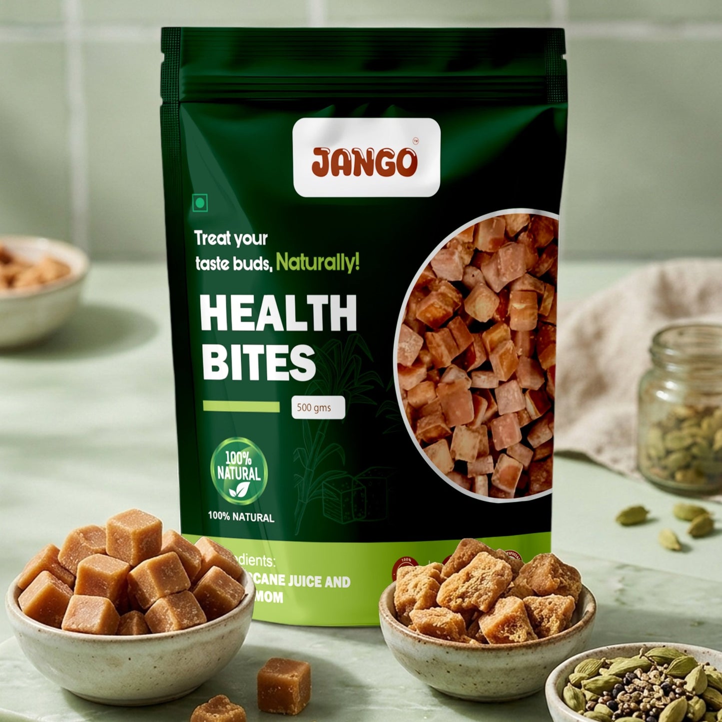 Natural Jaggery and Cardamom Treats