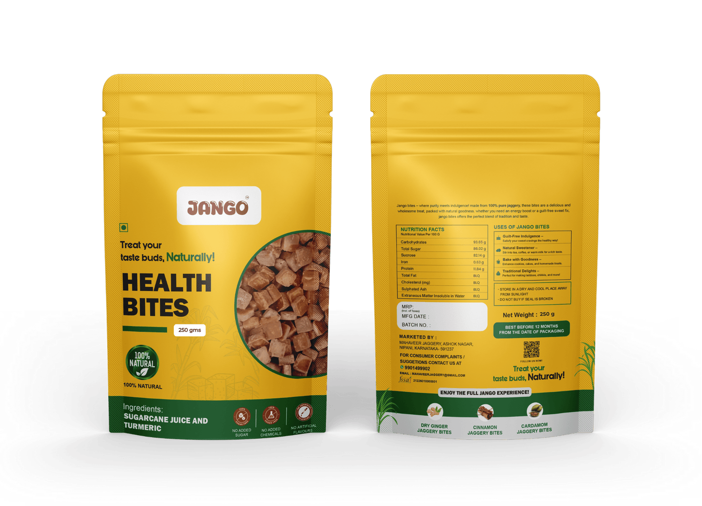 turmeric sugarcane organic jaggery cubes